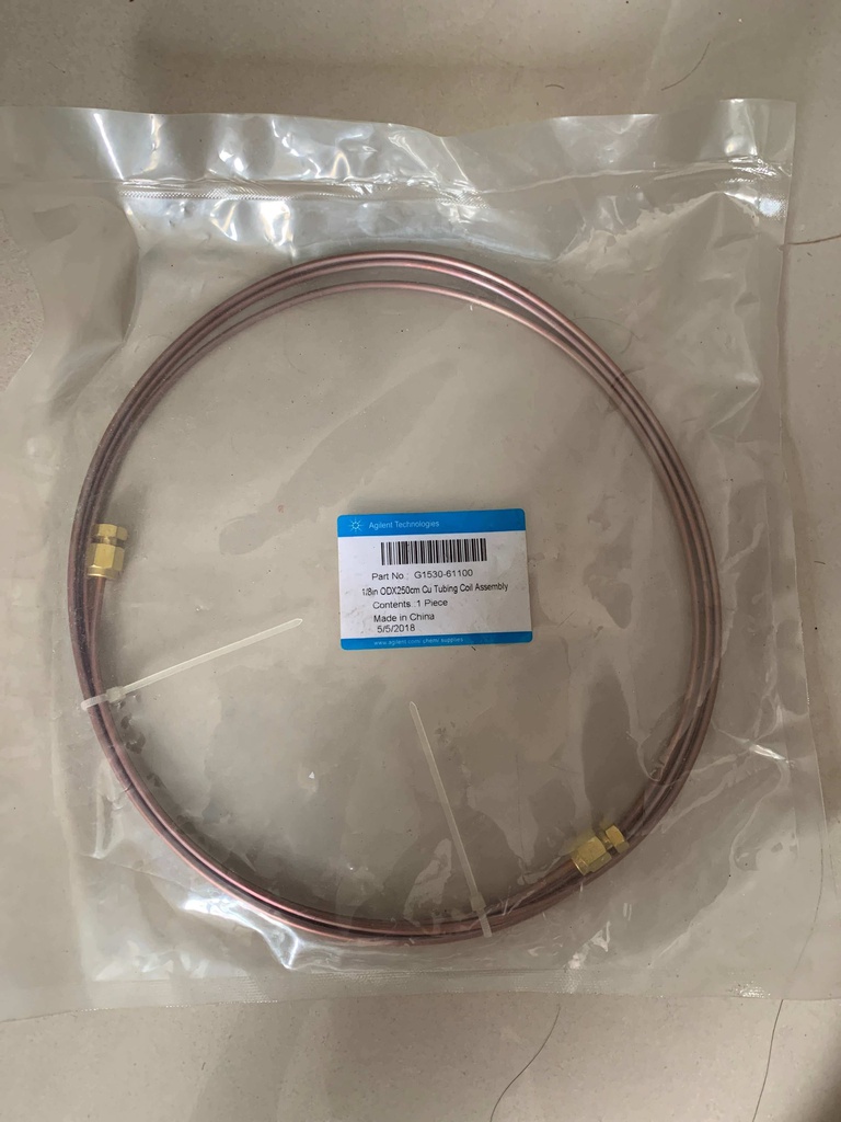 Agilent OEM Swagelok 1/8in OD X 250cm Cu Tubing Coil Part No. G1530-61100