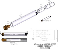 Agilent Technologies, Rotor Assembly 4.0 mm 83uL High Capacity, Part number: MSPA005062 