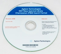 Agilent Technologies, NIST 2008 Library CD-ROM Prt 2, Part number: G1033-60036 