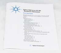 Agilent Technologies, ICP-MS MH WS Quick Start Guide (Eng), Part number: G7200-90200 