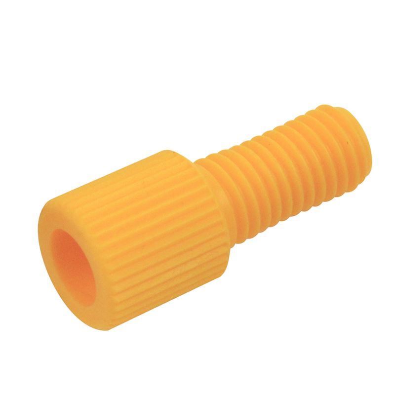 Nut, Flangeless, 1/16&quot;, Yellow, Tefzel, Part Number: CG-1164-N-01