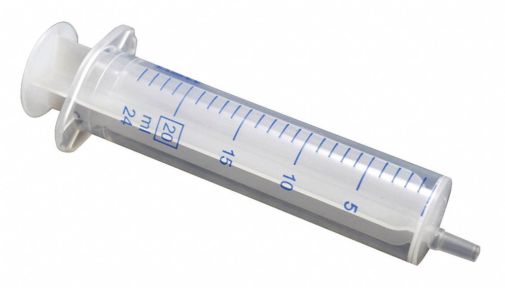 Syringe Luer Slip 20ml plastic disposable for HPLC solvent, 10pk, Part Number: P19207-C00020