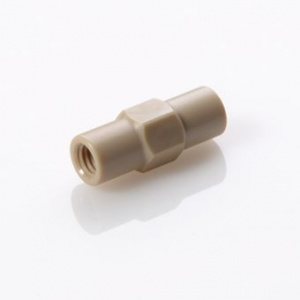 G20163-C11921, Connector Union PEEK 0.005&quot;, (0.25mm) Thru-Hole for 1/16&quot;, OD Tubing (Union Body Only),