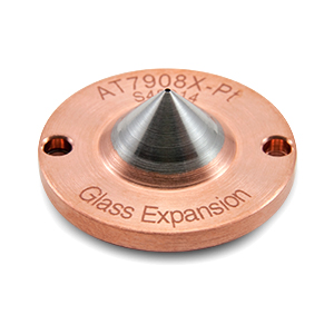 Platinum Skimmer Cone with Copper Base for Agilent 7900 with x lens, alternative to OEM Part# G8400-67201