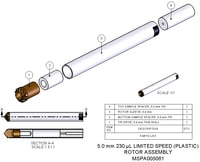 [C2318-1289092] Agilent Technologies, Rotor Assembly 5.0 mm 230uL High Capacty, Part number: MSPA005061 