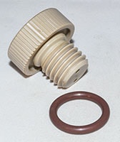 [C2318-1370032] Agilent Technologies, Bushing, Peek W/ O-Ring, IS Vessel, Part number: 15-0202-079 