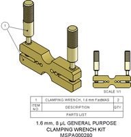 [C2318-1488692] Agilent Technologies, Clamping Wrench Kit, 1.6 mm, 8 uL, Part number: MSPA000280 