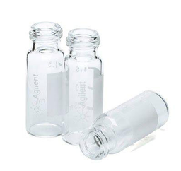 [5182-0714] Vial, screw top, clear, certified, 2 mL, 100/pk. Vial size: 12 x 32 mm (12 mm cap), Part Number: 5182-0714