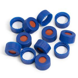 [5190-9067] Cap, blue, screw, bonded preslit PTFE/silicone septa, 2 mL, 1000PK, Part Number: 5190-9067