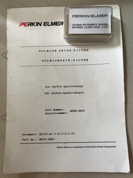 [B0080832] Perkin Elmer, B0080832, Holmium Oxide Glass Filter