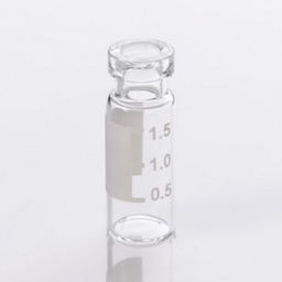 [G20163-C41950] G20163-C41950,  2mL Clear Glass (12x32mm) with Graduated Marking Spot Wide Mouth 11mm Crimp LC/MS Certified Vial, 100/pk,