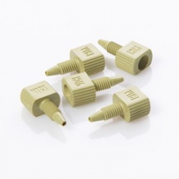 [G20163-C13275] G20163-C13275,  Nut 10-32 One Piece Yellow PEEK Male for 1/16&quot;, OD Tubing, 5/pk,