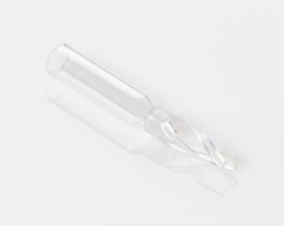 [G20163-C11066] G20163-C11066,  50-200 uL Clear Glass Bottom Spring (6x25mm) Wide Mouth Insert, 100/pk,